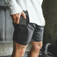 Mens 2 in 1 Fitness Running Shorts - FortitudeActivewear