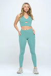 Two Piece Activewear Set with Cut-Out Detail - FortitudeActivewear