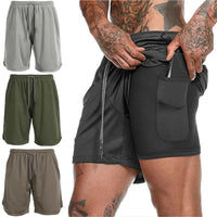 Mens 2 in 1 Fitness Running Shorts - FortitudeActivewear