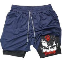 Anime Berserk Quick Dry Performance Multiple Pockets Sports Short - FortitudeActivewear