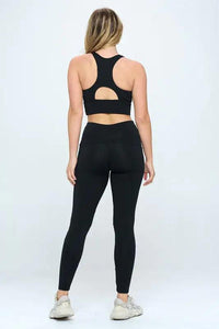 Two Piece Activewear Set with Cut-Out Detail - FortitudeActivewear