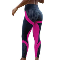 Women Honeycomb Printed Yoga Pants - FortitudeActivewear