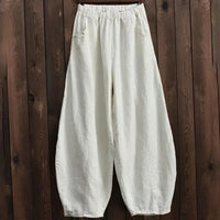 Cotton Linen Style Harem Pants - FortitudeActivewear