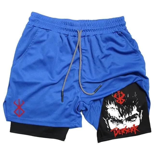 Anime Berserk Quick Dry Performance Multiple Pockets Sports Short - FortitudeActivewear