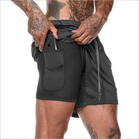 Mens 2 in 1 Fitness Running Shorts - FortitudeActivewear