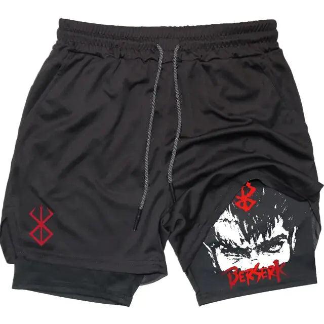 Anime Berserk Quick Dry Performance Multiple Pockets Sports Short - FortitudeActivewear