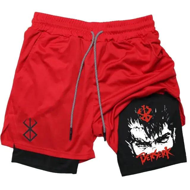 Anime Berserk Quick Dry Performance Multiple Pockets Sports Short - FortitudeActivewear