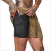 Mens 2 in 1 Fitness Running Shorts - FortitudeActivewear