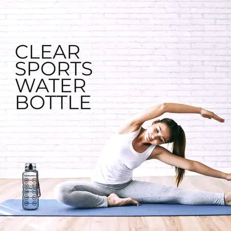 50 oz Clear Sports Water Bottle - High Capacity Hydration - FortitudeActivewear