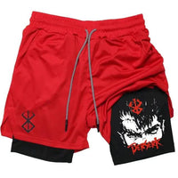 Anime Berserk Quick Dry Performance Multiple Pockets Sports Short - FortitudeActivewear