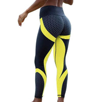 Women Honeycomb Printed Yoga Pants - FortitudeActivewear