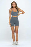 Seamless Sleeveless Crop Top and Shorts Activewear Set - FortitudeActivewear