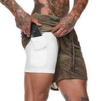 Mens 2 in 1 Fitness Running Shorts - FortitudeActivewear