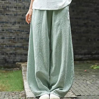 Cotton Linen Style Harem Pants - FortitudeActivewear