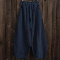 Cotton Linen Style Harem Pants - FortitudeActivewear