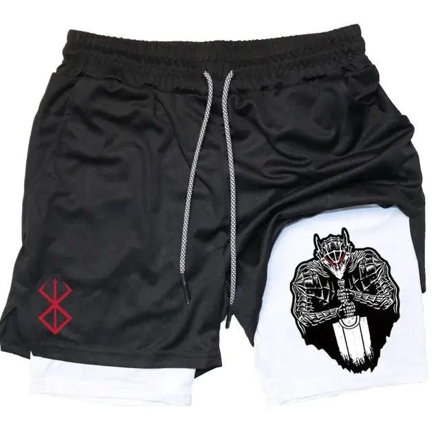 Anime Berserk Quick Dry Performance Multiple Pockets Sports Short - FortitudeActivewear